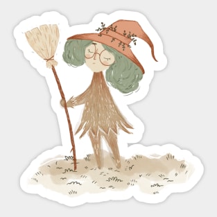 Mushroom witch Sticker